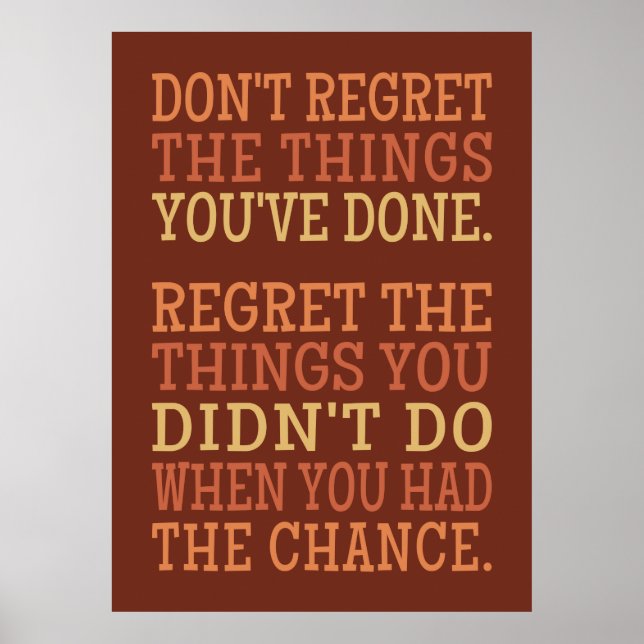 Plakat für Inspiration REGRETS (Vorne)