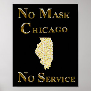 PLAKAT FÜR SOZIALE DISTANZIERUNG IN CHICAGO