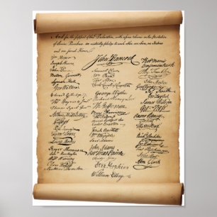 Plakat für Unterzeichner