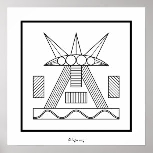 Plakat für weibliche Symbole