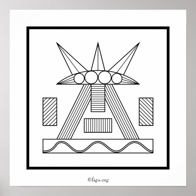 Plakat für weibliche Symbole (Vorne)