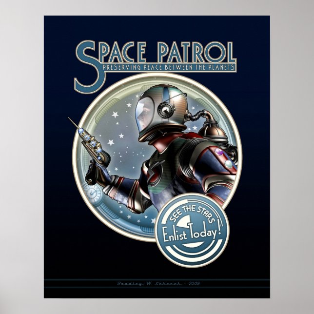 Plakat für Weltraumüberwachung (16x20") (Vorne)