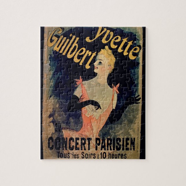 Plakat für "Yvette Guilbert Pariser Konzert" (Col. Puzzle (Vertikal)