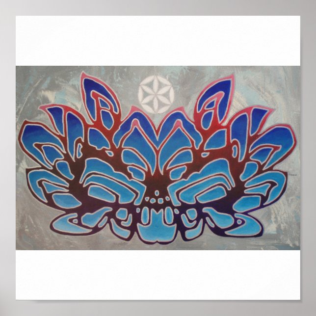 Plakat geblüht (Vorne)