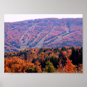 Plakat - Herbst-Ski-Steigungen