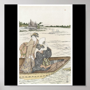 Plakat japanischer malender C.1780's