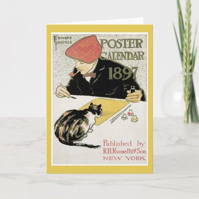 Plakat-Kalenderanmerkungskarte Karte (Vorderseite)