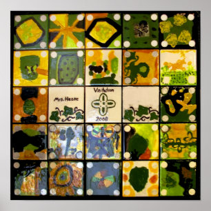 Plakat Klassen-Kunst-Projektes des Frau-Hessens