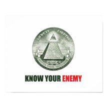 plakat know your enemy illuminati