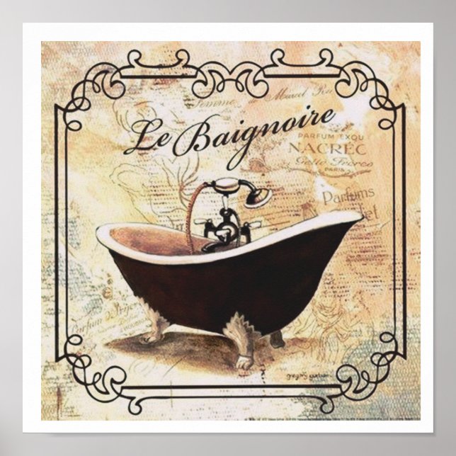 PLAKAT "LA BAIGNOIRE" (Vorne)