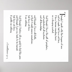 PLAKAT - LIEBE IST… 1 Korinther-13:1 - 3 (Teil 1)