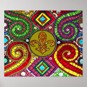 Plakat Lilien-Flor New Orleans
