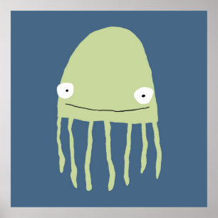 Plakat-Marine-Quallen! Poster