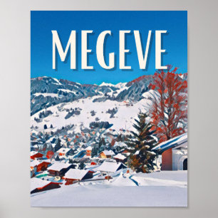 Plakat Megève Skistation