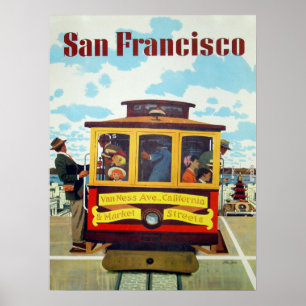 Plakat mit coolem San Francisco Druck