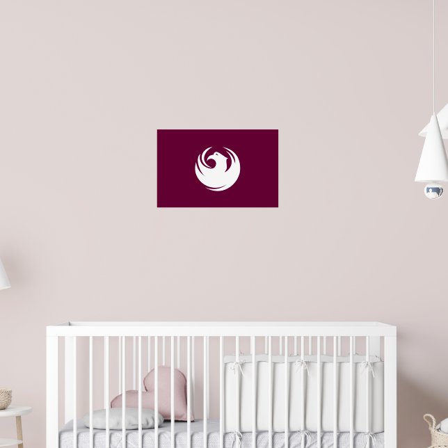 Plakat mit Flagge von Phoenix, Arizona (Kinderzimmer 2)