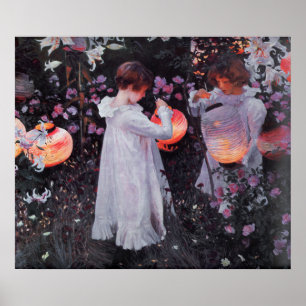 Plakat mit John Singer-Sargent-Malerei