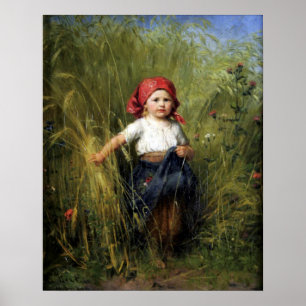 Plakat mit Malerei Heinrich Hirt