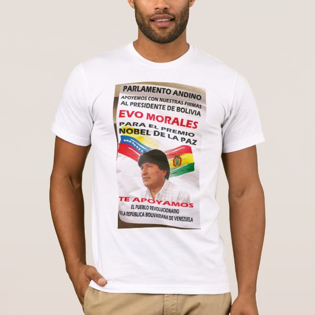 Plakat Morales Nobel T-Shirt (Vorderseite)