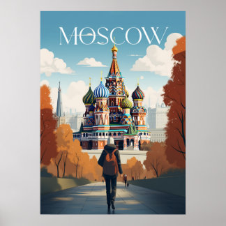 Plakat - Moscow - Russia - Saint Basil’s Cathedral