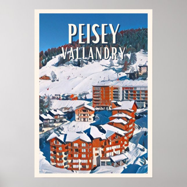 Plakat Peisey-Vallandry Skistation (Vorne)