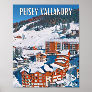 Plakat Peisey-Vallandry Skistation