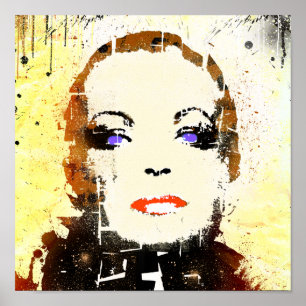 PLAKAT-Popkunst Patriciastore "Frauenporträt " Poster