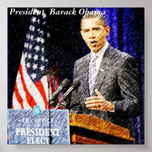 Plakat Präsidenten Barack Obama