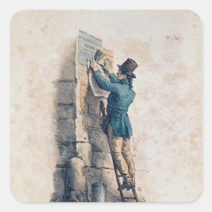 Plakat Quadratischer Aufkleber