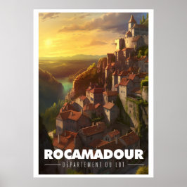 Plakat Rocamadour - Frankreich - Departement Lot -