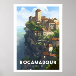 Plakat Rocamadour - Frankreich - Departement Lot