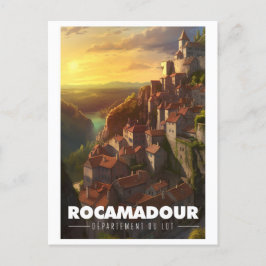 Plakat Rocamadour - Frankreich - Departement Lot - Postkarte