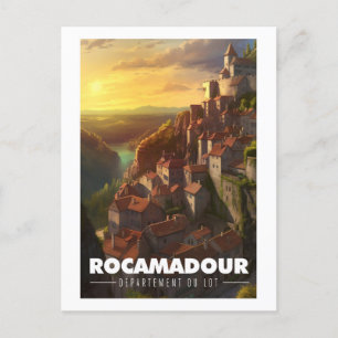Plakat Rocamadour - Frankreich - Departement Lot - Postkarte