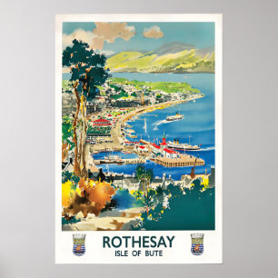 Plakat Schottland Rothesay Isle of Bute