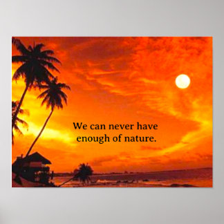 Plakat Sonnenuntergang