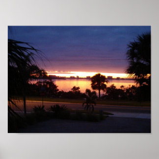 Plakat "Sunset at Old Clearwater Bay"