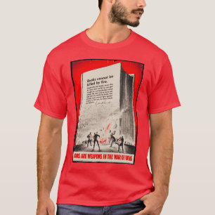 Plakat-T - Shirt Buch Burning WWII