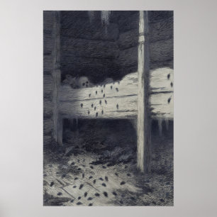 Plakat Theodor Kittelsen Musstad (Der schwarze Tod