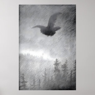 Plakat Theodor Kittelsen Pestakommer (Die Pest
