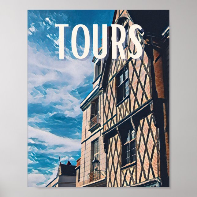 Plakat Tours Foto Vintage (Vorne)