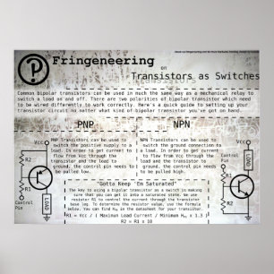 Plakat "Transistoren als Schalter"