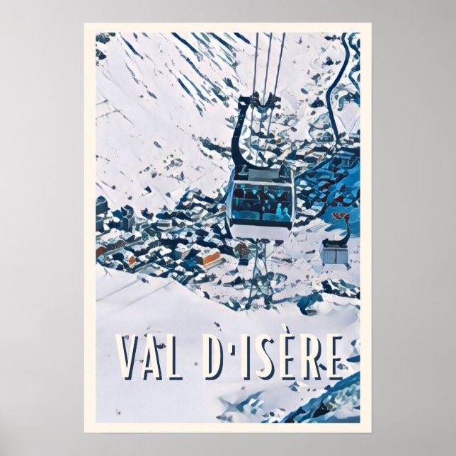 Plakat Val d’Isère Skistation (Vorne)