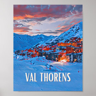 Plakat Val Thorens Skistation