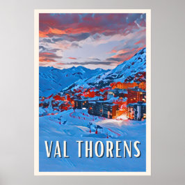 Plakat Val Thorens Skistation