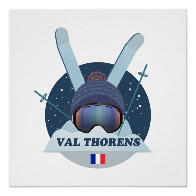 Plakat Val Thorens Skistation Poster (Vorderseite)