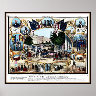 Plakat Vintag 15. Änderung 1870