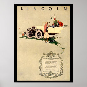 Plakat Vintage-Auto 1920er Jahre