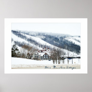 Plakat vom blauen Bergdorf, Ontario