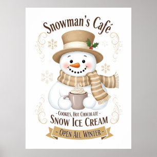 Plakat von Snowman's Cafe