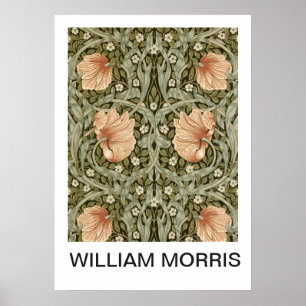 Plakat - William Morris Pfirsich Blumenprint